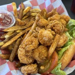 Lollipops Chicken, Burger, and Boys - Shrimp Po Boy
