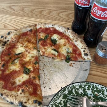 Pinyon - Margherittaville pizza and Mexican Coke. - Pizza Near Me - Ojai, California Pinyon - Margherittaville pizza and Mexican Coke. - Pizza Near Me - Ojai, California