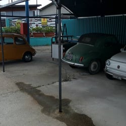 Portoricano - REALLY cute cars outside for display