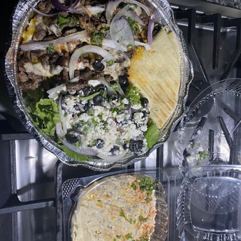 STOP-N-GO Gyros - Beef Shawarma Beef Plate and Baba Ganoush!!!! - Greek Near Me - Fort Worth, Texas