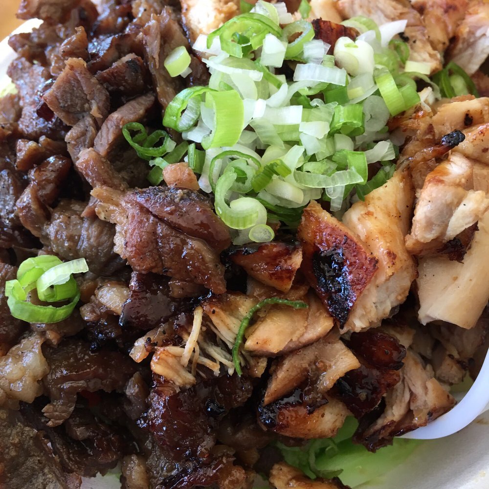 Genki Grill - Split beef/chicken veggie bowl - Korean Near Me - Orange, California Genki Grill - Split beef/chicken veggie bowl - Korean Near Me - Orange, California