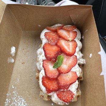 Sweet Talk Cafe - Strawberry Creme Croffle - Cafes Near Me - Apex, North Carolina Sweet Talk Cafe - Strawberry Creme Croffle - Cafes Near Me - Apex, North Carolina