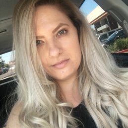 Icy blonde balayage