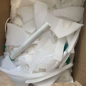Vector Moving and Storage - This was a Tibetan healing bowl. Set on a pillow with nothing else to secure it. - Movers Near Me - San Jose, California Vector Moving and Storage - This was a Tibetan healing bowl. Set on a pillow with nothing else to secure it. - Movers Near Me - San Jose, California