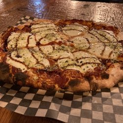 Kobold Brewing The Lair - Margarita'ish pizza. Kobald Lair in Bend. They make some of the best pizza I have had. Sauce made the pizza it had a little spice.