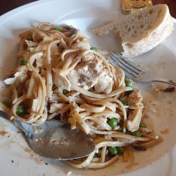 Henry's Pub - Gorzonzola Carbonara. Serving size was large. This was 1/2 eaten and enough for left overs. - American Near Me - Loveland, Colorado Henry's Pub - Gorzonzola Carbonara. Serving size was large. This was 1/2 eaten and enough for left overs. - American Near Me - Loveland, Colorado