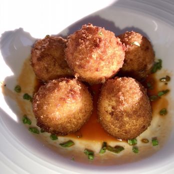 Field & Tides - Pimento Cheese Fritters, yes they are holy crap good and that sauce was fantastic. - Southern Near Me - Houston, Texas Field & Tides - Pimento Cheese Fritters, yes they are holy crap good and that sauce was fantastic. - Southern Near Me - Houston, Texas