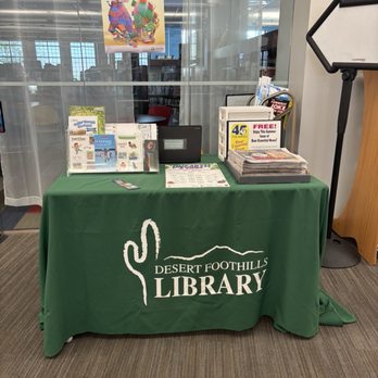 Desert Foothills Library - Summer reading program table - Libraries Near Me - Cave Creek, Arizona