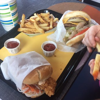 Nonla Burger - Delicious Nonla burger double! Hand cut fries. Crispy  Chicken Sando. Strawberry milkshake. - Burgers Near Me - Kalamazoo, Michigan