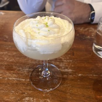 King Street Oyster Bar - Gin lime gimlet with coconut cream - Seafood Near Me - Middleburg, Virginia