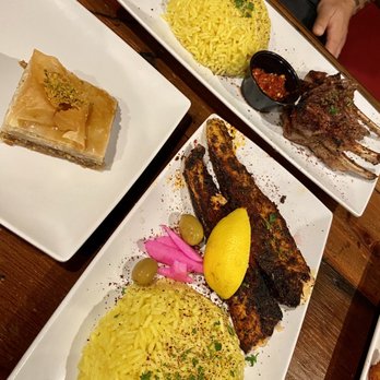 Olea - Salmon platter, lamb chops, Baklava - Mediterranean Near Me - Fayetteville, North Carolina Olea - Salmon platter, lamb chops, Baklava - Mediterranean Near Me - Fayetteville, North Carolina