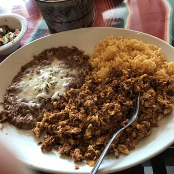 Melissa's Taqueria - The chorizo plate, with scrambled eggs, refried beans, Spanish rice, and tortillas on the side - Mexican Near Me - Brisbane, California
