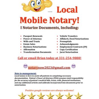 Brian’s Mobile Notary Service - All things I notarize - Notaries Near Me Brian’s Mobile Notary Service - All things I notarize - Notaries Near Me