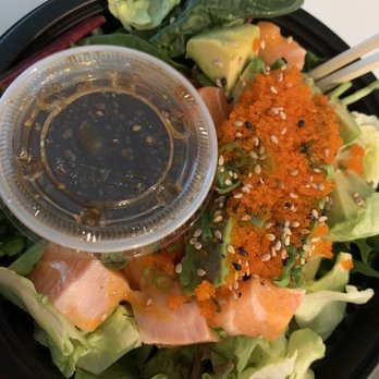 Satoshi Sushi - 80. Spicy Salmon Salad - Japanese Near Me - Fountain Valley, California Satoshi Sushi - 80. Spicy Salmon Salad - Japanese Near Me - Fountain Valley, California