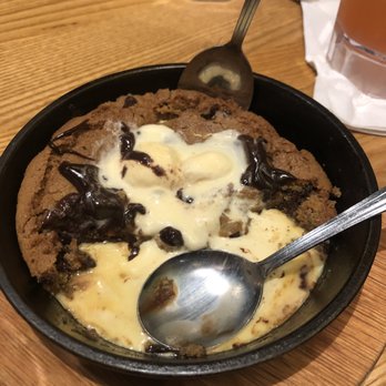 Chili's - Partially eating skillet cookie - Tex-Mex Near Me - Linthicum Heights, Maryland