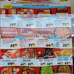 Times Supermarket - Kaneohe - Times is selling holiday platters.