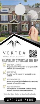 Vertex Roofing and General Contractors Logo