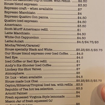 Lux Central - Drink menu 2021 - Coffee & Tea Near Me - Phoenix, Arizona Lux Central - Drink menu 2021 - Coffee & Tea Near Me - Phoenix, Arizona