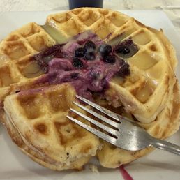 Lemonberry waffles!!! Yummy!!! Lemonberry waffles!!! Yummy!!!