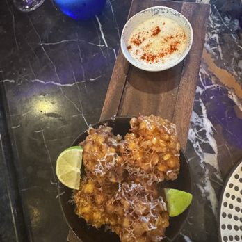 Bar Tabu - Esquites Corn Fritters - Salad Near Me - Chicago, Illinois Bar Tabu - Esquites Corn Fritters - Salad Near Me - Chicago, Illinois