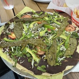 This was their vegetarian plate with cactus