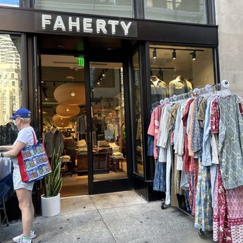 Faherty Walnut Street - I just met Andrea of Faherty set up outside for "Open Streets West Walnut" (Every Sunday for the month of September". - Men's Clothing Near Me - Philadelphia, Pennsylvania Faherty Walnut Street - I just met Andrea of Faherty set up outside for "Open Streets West Walnut" (Every Sunday for the month of September". - Men's Clothing Near Me - Philadelphia, Pennsylvania