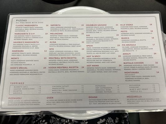 Menu photo 1 Saverio's Authentic Pizza Napoletana Massapequa, NY Menu photo 1 Saverio's Authentic Pizza Napoletana Massapequa, NY