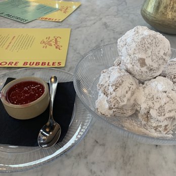 Sunday's Best - Beignets with homemade raspberry jam- get this - Breakfast & Brunch Near Me - Sandy, Utah Sunday's Best - Beignets with homemade raspberry jam- get this - Breakfast & Brunch Near Me - Sandy, Utah