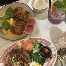 Crispy duck over rice Crispy duck over rice