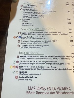 Menu photo 5 Alfalfa Seville, SE