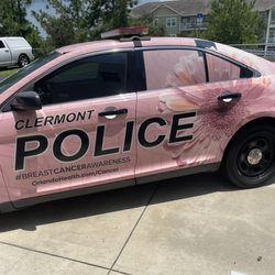 Clermont Police Department - Their Breast Cancer Awareness Car.