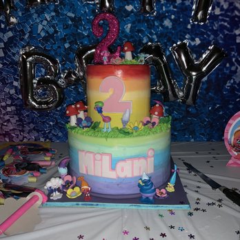 Arty Crafty Cakes - Trolls Theme Birthday Cake - Custom Cakes Near Me - Corona, California Arty Crafty Cakes - Trolls Theme Birthday Cake - Custom Cakes Near Me - Corona, California