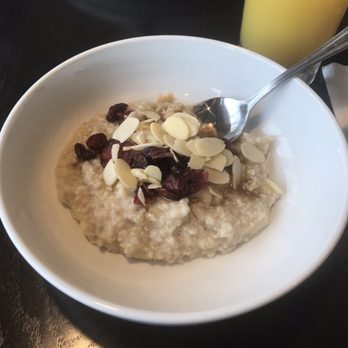 SpringHill Suites by Marriott Indianapolis Westfield - Delicious oatmeal topped with brown sugar, cranberries, and sliced almonds - Hotels Near Me - Westfield, Indiana SpringHill Suites by Marriott Indianapolis Westfield - Delicious oatmeal topped with brown sugar, cranberries, and sliced almonds - Hotels Near Me - Westfield, Indiana