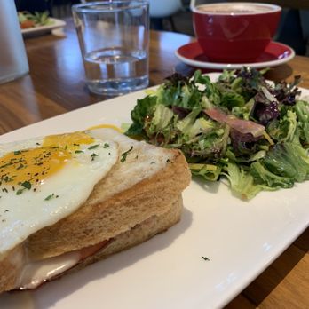 The Café Carnegie - Croque madame with side salad - New American Near Me - Pittsburgh, Pennsylvania The Café Carnegie - Croque madame with side salad - New American Near Me - Pittsburgh, Pennsylvania