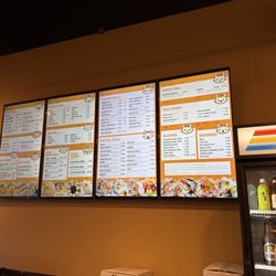 Sushi Neko - Menu board