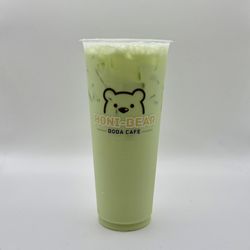Honi-Bear Boba Cafe - Honeydew milk tea