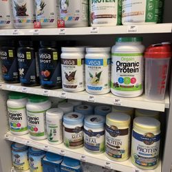 GNC - I am very happy to announce that this GNC location has a VEGAN  SECTION for proteins!!! Everything is plant base!!! ‍