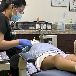 Mona Dental For Kids - Daughter getting her routine dental check.