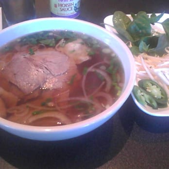 Pho Dalat Authentic Vietnamese Restaurant - Pho Nam Gau - Frank & Brisket Pho... Vermicelli Soup With Beef Frank & Brisket, Served With Condiment Vegetables - Vietnamese Near Me - Tempe, Arizona