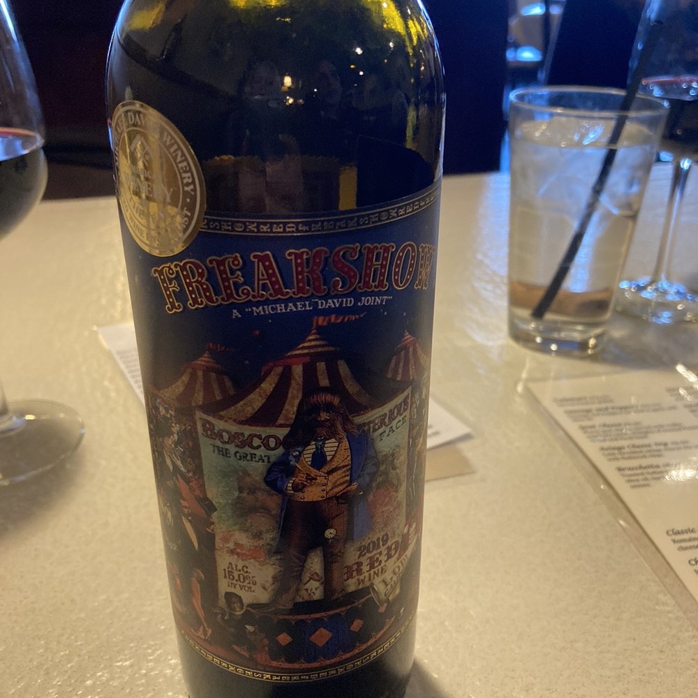 Freakshow red blend - excellent! Freakshow red blend - excellent!