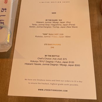 Ltd Edition Sushi - Drink menu - 2/18/2023 - Sushi Bars Near Me - Seattle, Washington Ltd Edition Sushi - Drink menu - 2/18/2023 - Sushi Bars Near Me - Seattle, Washington