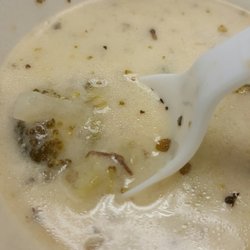 A&M Cafe - Broccoli and Cheese Soup. The best I've ever had! Extremely flavorful.
