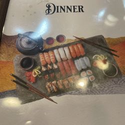 O'Sushi Japanese Restaurant - Front cover menu