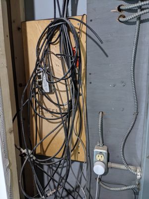 Cable Management - Problem solved! This customer was stuck in a loop of "no-resolve" services calls from their cable provider until they gave us a call.
We identified that the "internal network issues" reported by their ISP provider were actually the result of convoluted wiring and signal interference. By streamlining the cable infrastructure and adding dedicated Cat 5e jacks for TV streaming, we eliminated the buffering and brought the house up to peak performance. Cable Management - Problem solved! This customer was stuck in a loop of "no-resolve" services calls from their cable provider until they gave us a call.
We identified that the "internal network issues" reported by their ISP provider were actually the result of convoluted wiring and signal interference. By streamlining the cable infrastructure and adding dedicated Cat 5e jacks for TV streaming, we eliminated the buffering and brought the house up to peak performance.
