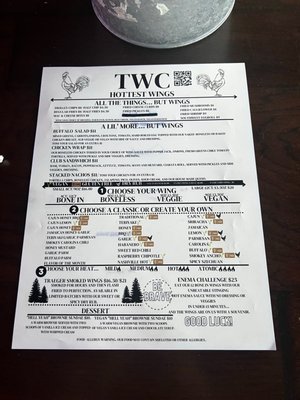Menu photo 1 Trolley Wing Company Midvale, UT