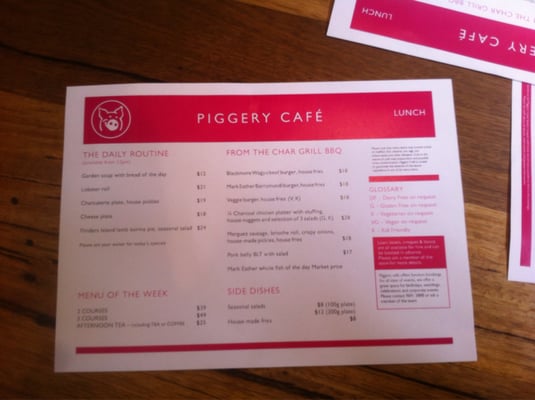 Menu photo 2 Burnham Bakery and Piggery Cafe Sherbrooke, VIC
