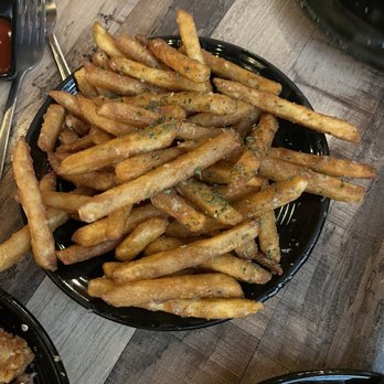 Flaming Grill Cafe - Fries w garlic - Burgers Near Me - Sacramento, California Flaming Grill Cafe - Fries w garlic - Burgers Near Me - Sacramento, California