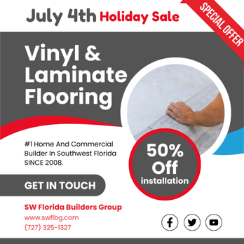SW Florida Builders Group - Get 50% off professional LVP & laminate installation - a limited-time offer to transform your floors with unbeatable value. - Handyman Near Me - Clearwater, Florida SW Florida Builders Group - Get 50% off professional LVP & laminate installation - a limited-time offer to transform your floors with unbeatable value. - Handyman Near Me - Clearwater, Florida
