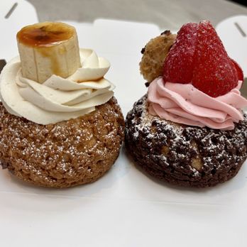 Le Le Choux - Banana Brûlée and Crème Strawberry Choux - Bakeries Near Me - Daly City, California Le Le Choux - Banana Brûlée and Crème Strawberry Choux - Bakeries Near Me - Daly City, California
