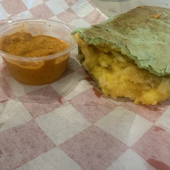 Solid Coffee Roasters - burrito and sun dried tomato sauce - Coffee Roasteries Near Me - Artesia, California